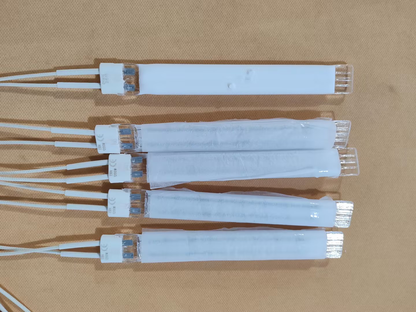400mm 750w Long lifespan Halogen quartz lamp halogen heat lamp